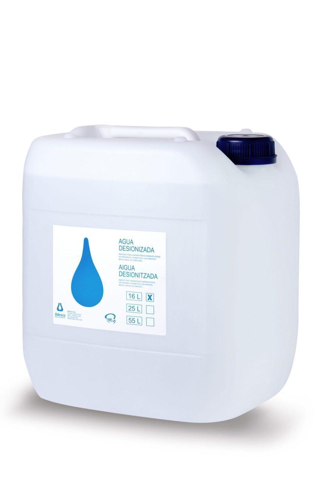 contar hasta observación idioma Agua Desionizada (Destilada) en Bidón de 16 litros - Adesco